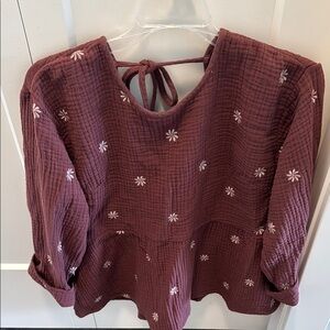 Madewell Peplum Blouse